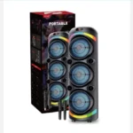 KTS 2143 Big DJ Bluetooth Speaker 🔊 | Dual Wireless Mic 🎤 | 8×3 Size | Heavy Bass & LED Lights - Image 7