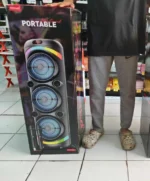 KTS 2143 Big DJ Bluetooth Speaker 🔊 | Dual Wireless Mic 🎤 | 8×3 Size | Heavy Bass & LED Lights - Image 10