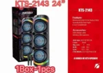 KTS 2143 Big DJ Bluetooth Speaker 🔊 | Dual Wireless Mic 🎤 | 8×3 Size | Heavy Bass & LED Lights - Image 9