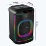 Brodu BTS 2105 Wireless Speaker - 8" Bluetooth Karaoke Speaker with Dual Wireless Mics & RGB Lights - Image 2