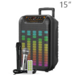 KTS-1918S Portable Bluetooth Speaker with Wireless Mics – High-Power Karaoke System
