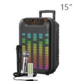 KTS-1918S Portable Bluetooth Speaker with Wireless Mics – High-Power Karaoke System