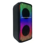 Bts-1908 Bt Wireless Portable Speaker Big Dual 8 Inch with Wireless Rechargeable Microphone Karaoke Usb Tf Tws Mp3 Music Player