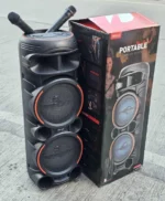 KTS-2058 Portable Bluetooth Speaker – Dual 8" Speakers | 30W Output, RGB LED - Image 3