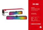 KTS-1968 Bluetooth, AUX, USB, SD Card & FM Radio Supported Stylish RGB Lighting Effects Smart Wireless Speaker Soundbar Mini Theater Support Android TV