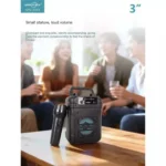 GTS-1941/2333 Bluetooh Speaker with Wireless Microphone FM Radio Super Sound USB / Card Supported Premium Quality - Image 5