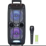 KTS 1743 Speaker Dual 8*8 Portable speaker wire Bluetooth Speaker with Mike - Image 2