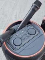 KTS-2058 Portable Bluetooth Speaker – Dual 8" Speakers | 30W Output, RGB LED