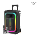 BTS-1786 Portable Bluetooth Speaker with Wireless Mics & Remote – Karaoke & Party Ready