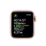 Apple Watch Series 5 (GPS + Cellular, 40MM) - Gold Aluminum Case with Pink Sport Band - Image 3