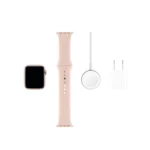 Apple Watch Series 5 (GPS + Cellular, 40MM) - Gold Aluminum Case with Pink Sport Band - Image 4