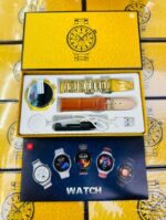 Watch 4 pro Luxury Gold Round dial Smart Watch - Image 4